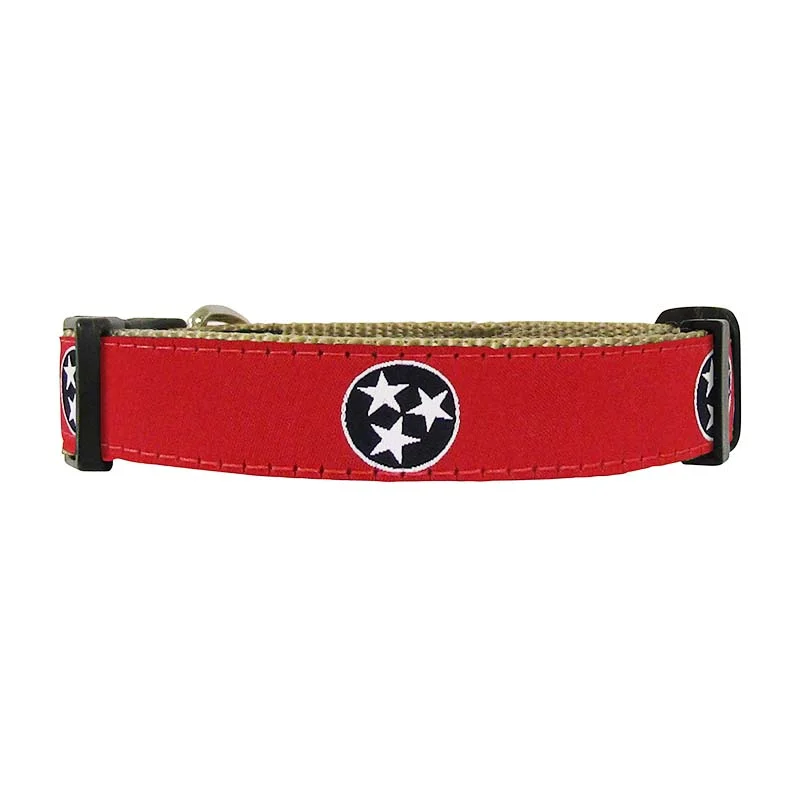 Tri-Star Ribbon Dog Collar