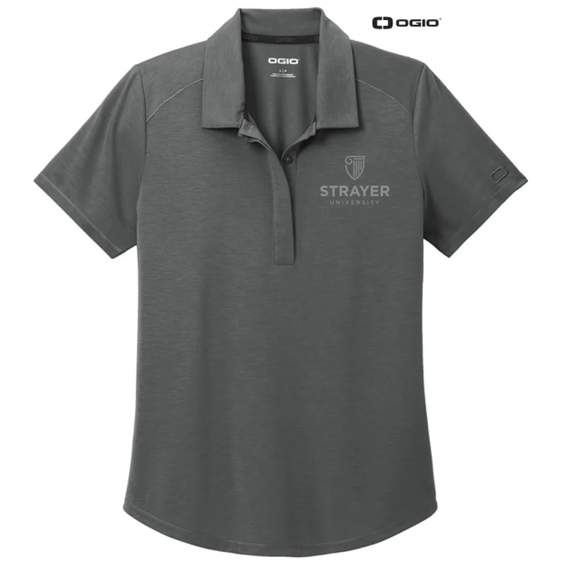 NEW STRAYER OGIO® Ladies Motion Polo - Tarmac Grey