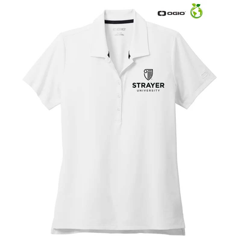 NEW STRAYER OGIO® Ladies Regain Polo - White