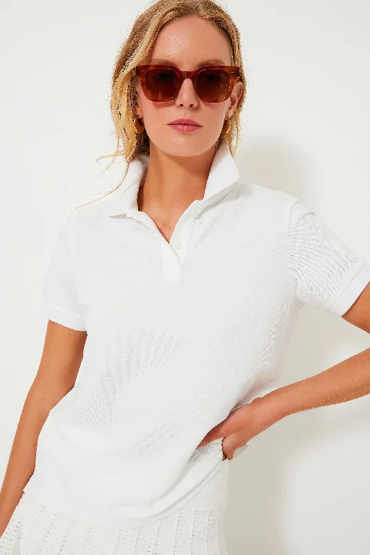 White Pique Murray Classic Polo