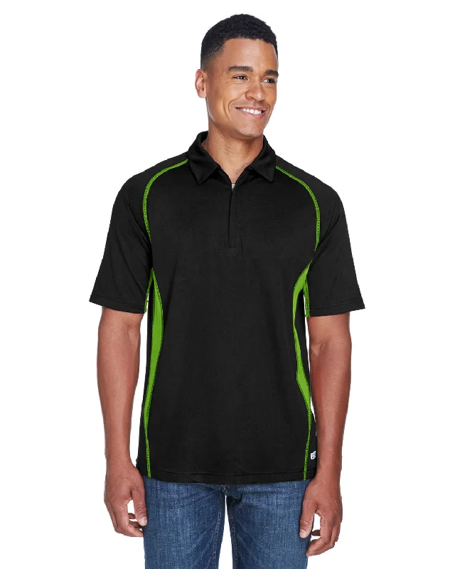 North End 88657 Men's Serac UTK cool-logik Performance Zippered Polo