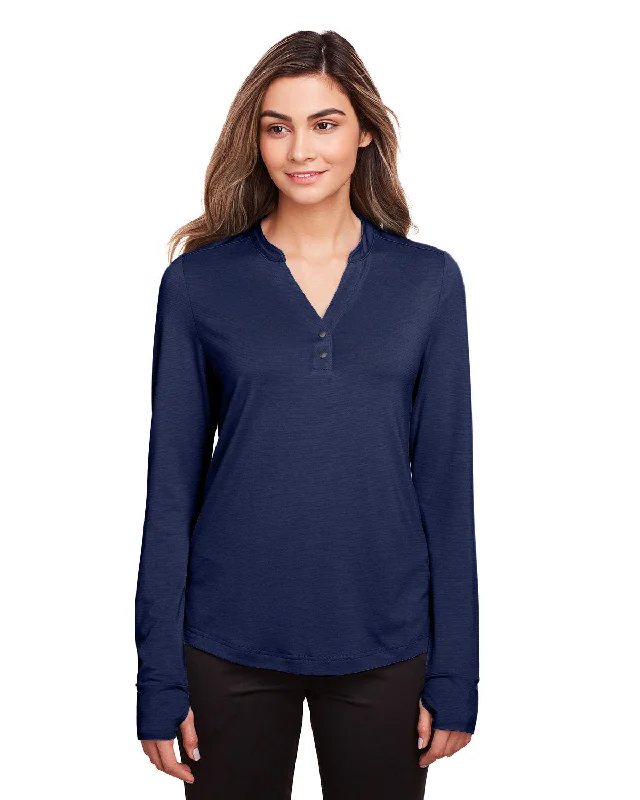 North End NE400W Ladies' Jaq Snap-Up Stretch Performance Pullover